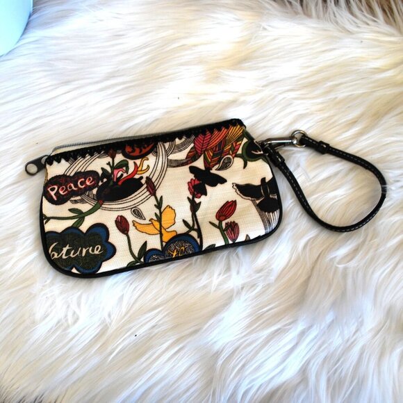 Sakroots Peace Love Wallet Wristlet Multi Color Floral - Picture 5 of 6